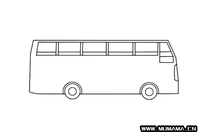 幼儿版公交车简笔画教程简单