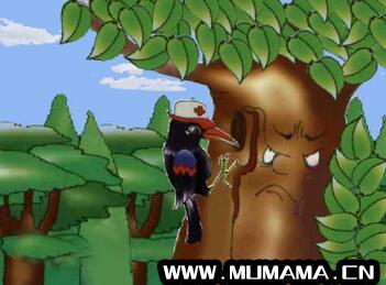 啄木鸟与大树的故事