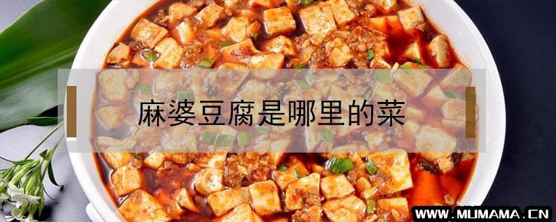 麻婆豆腐是哪里的菜