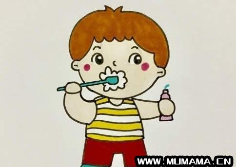 儿童简单刷牙顺口溜，儿童刷牙简笔画(带口诀儿的童简笔画)